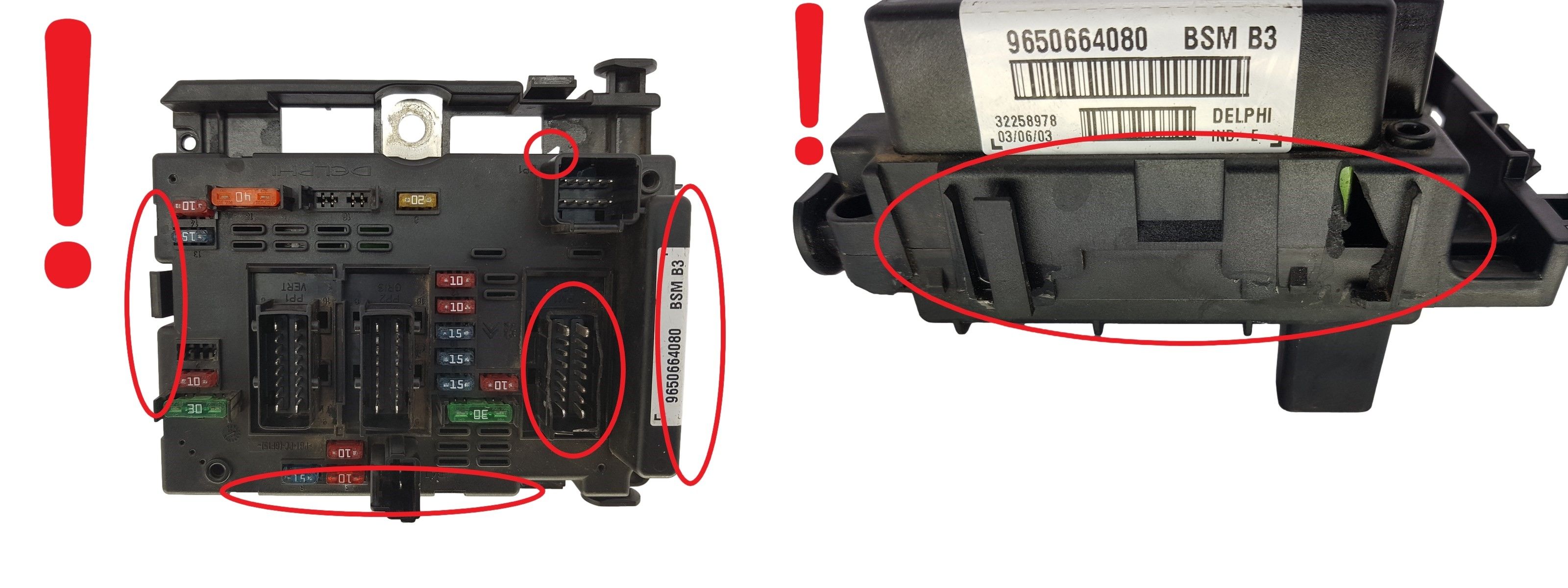 Centralina BSM B3 9650664080 PSA Delphi 1360 main product photo