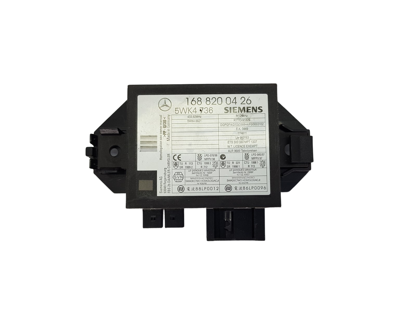 Centralina Immo Mercedes-Benz 1688200426 5WK4736 Siemens 20078 main product photo