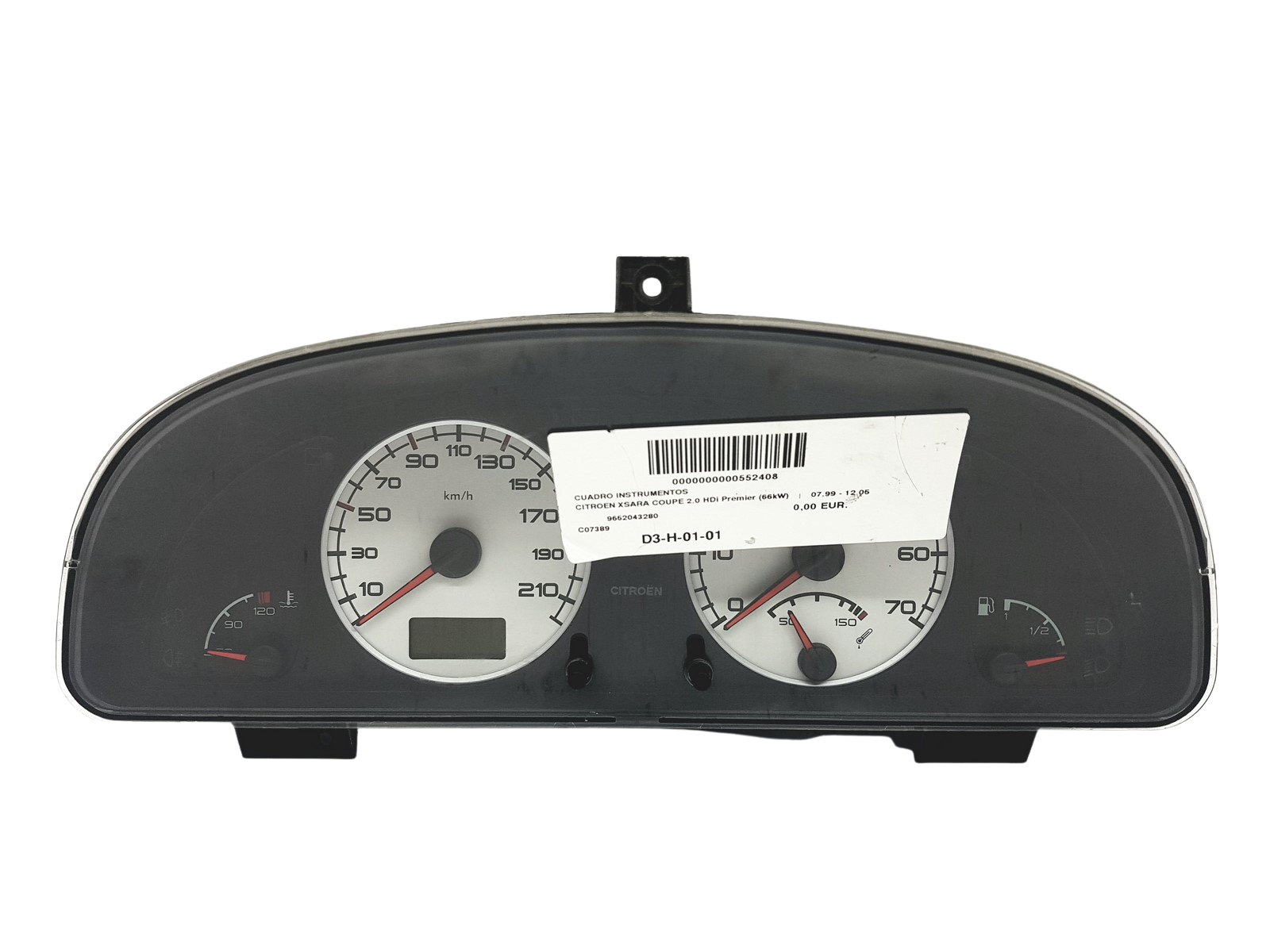 Tachimetro Citroen Xsara 9652043280 B 00 55301 main product photo