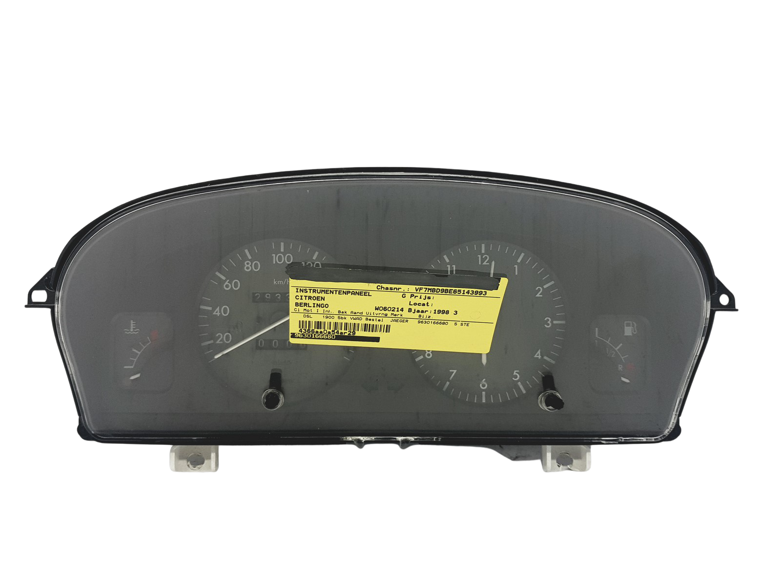 Tachimetro Berlingo 1 Partner 1 9630166680 PSA 49179 main product photo
