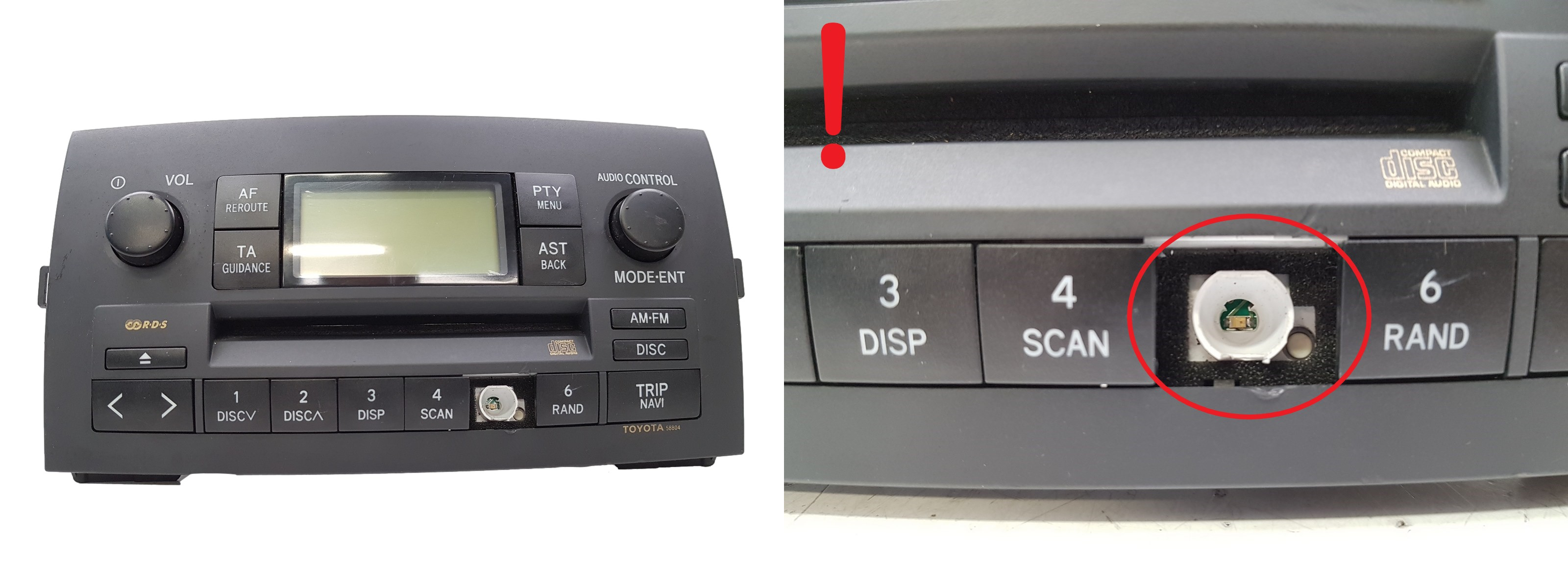 Radio lettore CD Toyota Corolla 86120-13060-B0 CQ-TS7170A main product photo