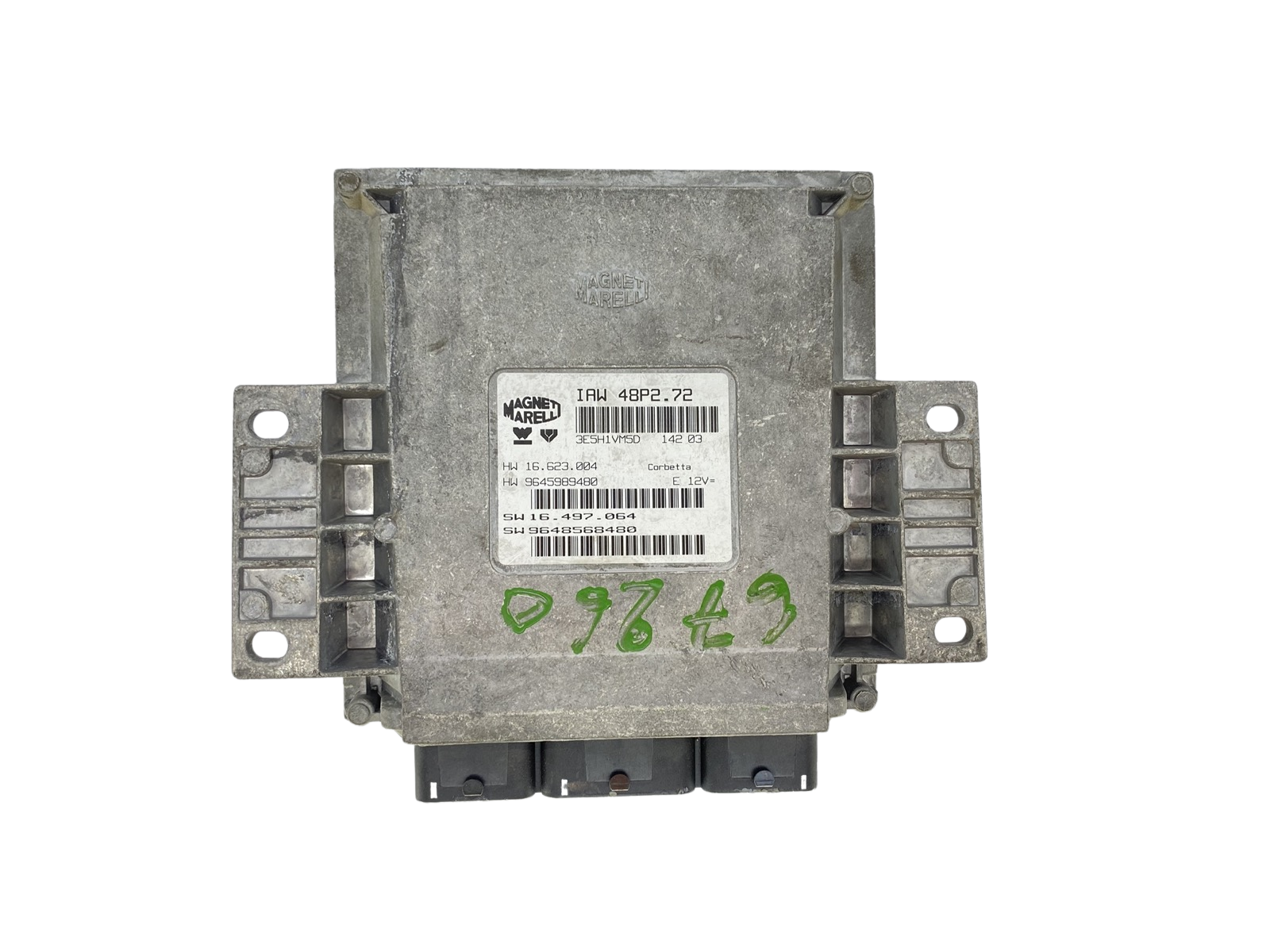 Centralina 9648568480 IAW48P2.72 9645989480 PSA Magneti Marelli 59573 main product photo