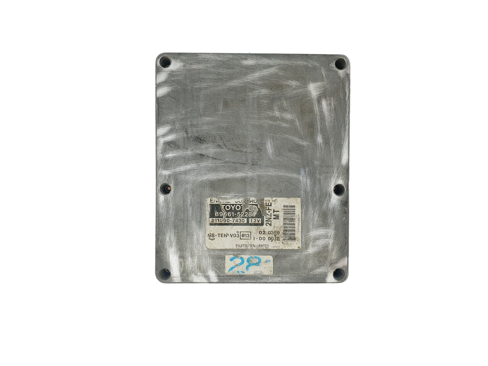 Centralina 89661-52280 211000-7430 2NZ-FE Toyota Denso 47247 main product photo