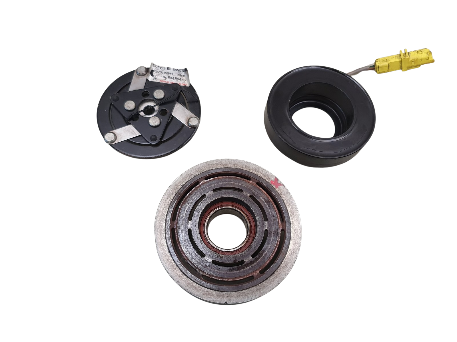 Puleggia Cinghia 9684480480 Sanden SD6V12 1908 6453XJ Citroen C3 main product photo