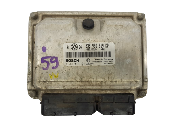 Centralina Motore ECU VW 038906019KP 0281011191 Bosch main product photo