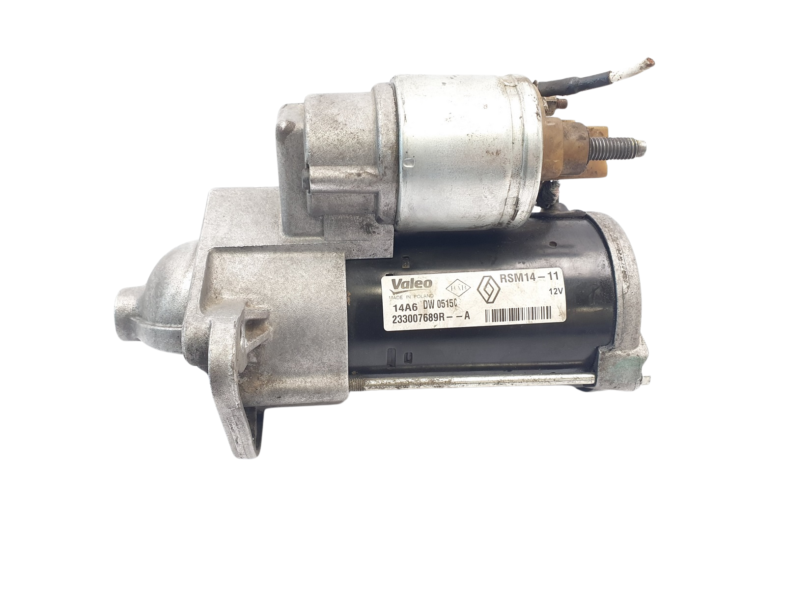 Motorino Avviamento 233007689R RSM14-11 Valeo Dacia Renault main product photo