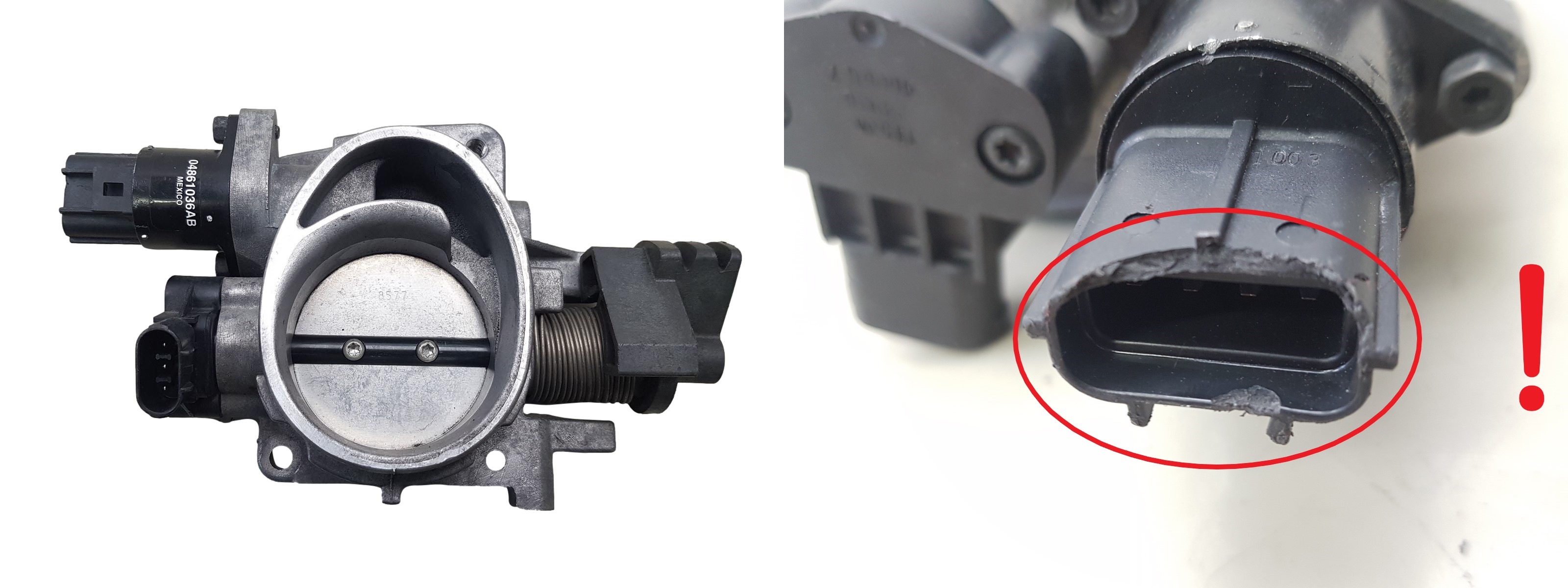 Valvola corpo farfallato Chrysler 04591563AB 04861036AB main product photo