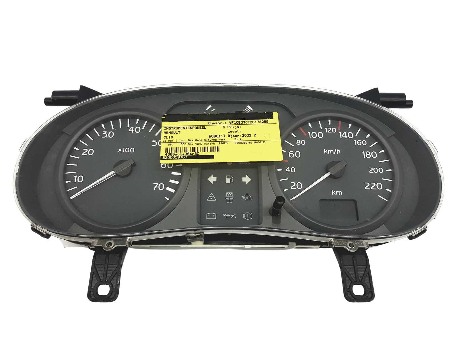 Contagiri Renault Clio 2 8200059763 49303 main product photo