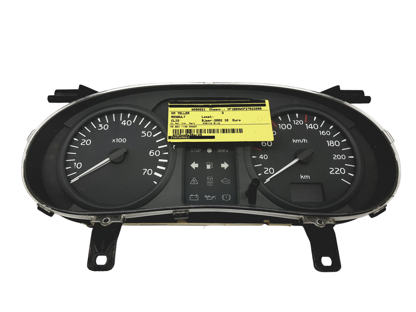 Contagiri Renault Clio 2 8200059763 30330 main product photo