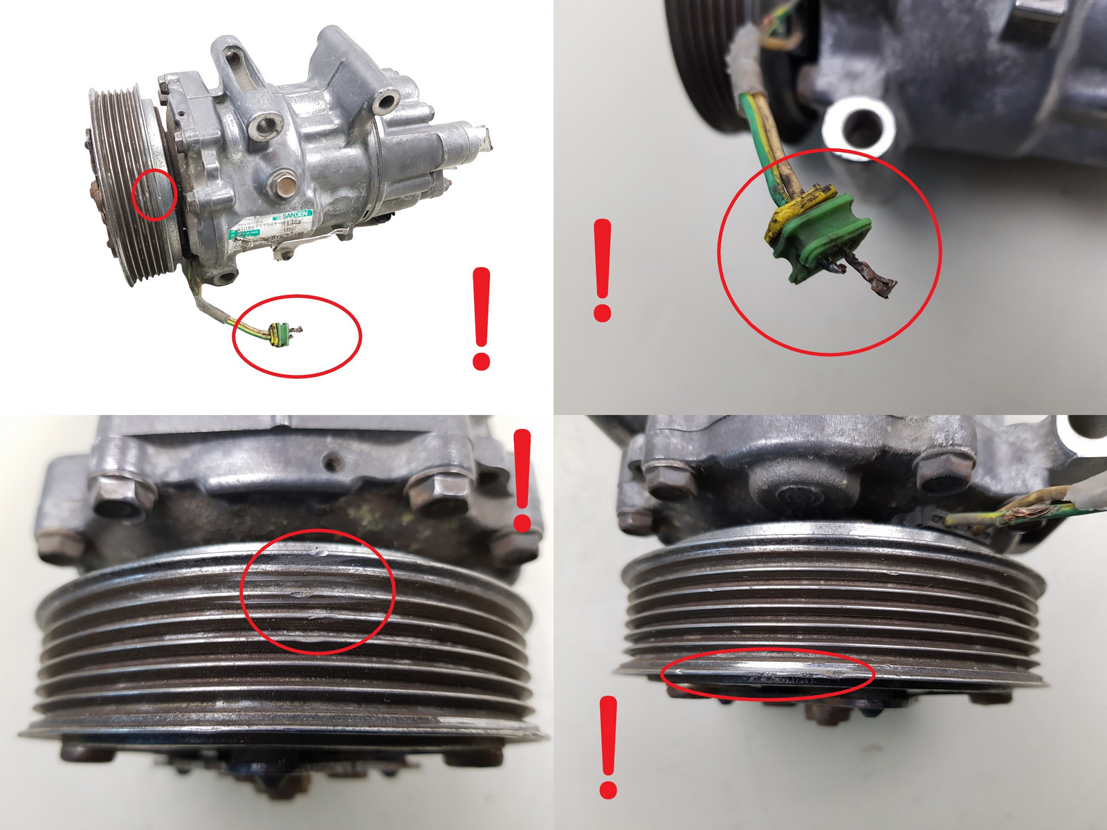 Compressore Aria Condizionata 9651911180 Sanden SD6C12 1350F Citroen Peugeot main product photo