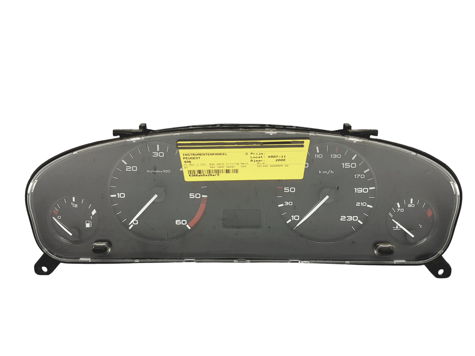 Contagiri Peugeot 406 9630372780 110008882002 45089 main product photo
