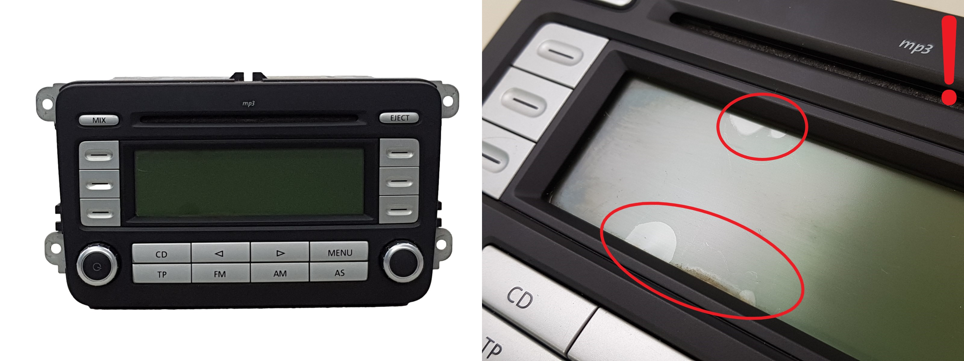 Autoradio Cd Mp3 Volkswagen EOS 1K0035186AE RCD 300 FF Grundig main product photo