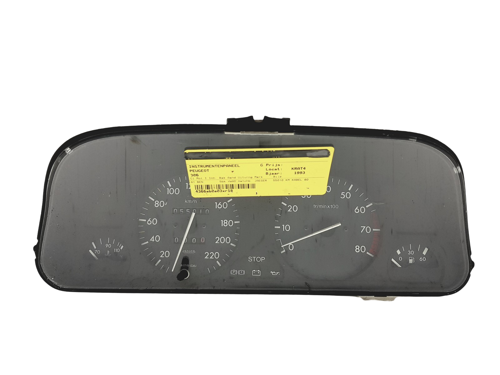 Contagiri Peugeot 306 9610192480 09033509902 49811 main product photo