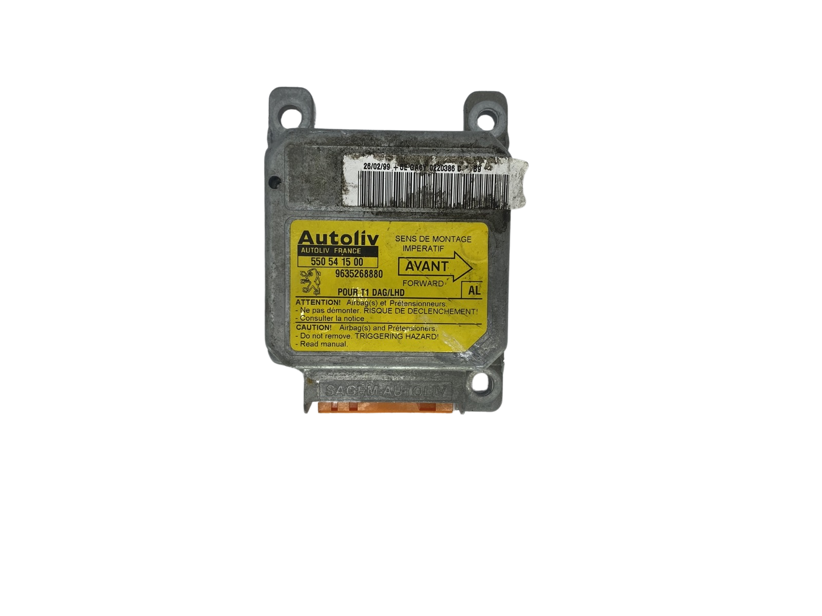 Modulo centralina 550541500 963526880 PSA Autoliv 58588 main product photo