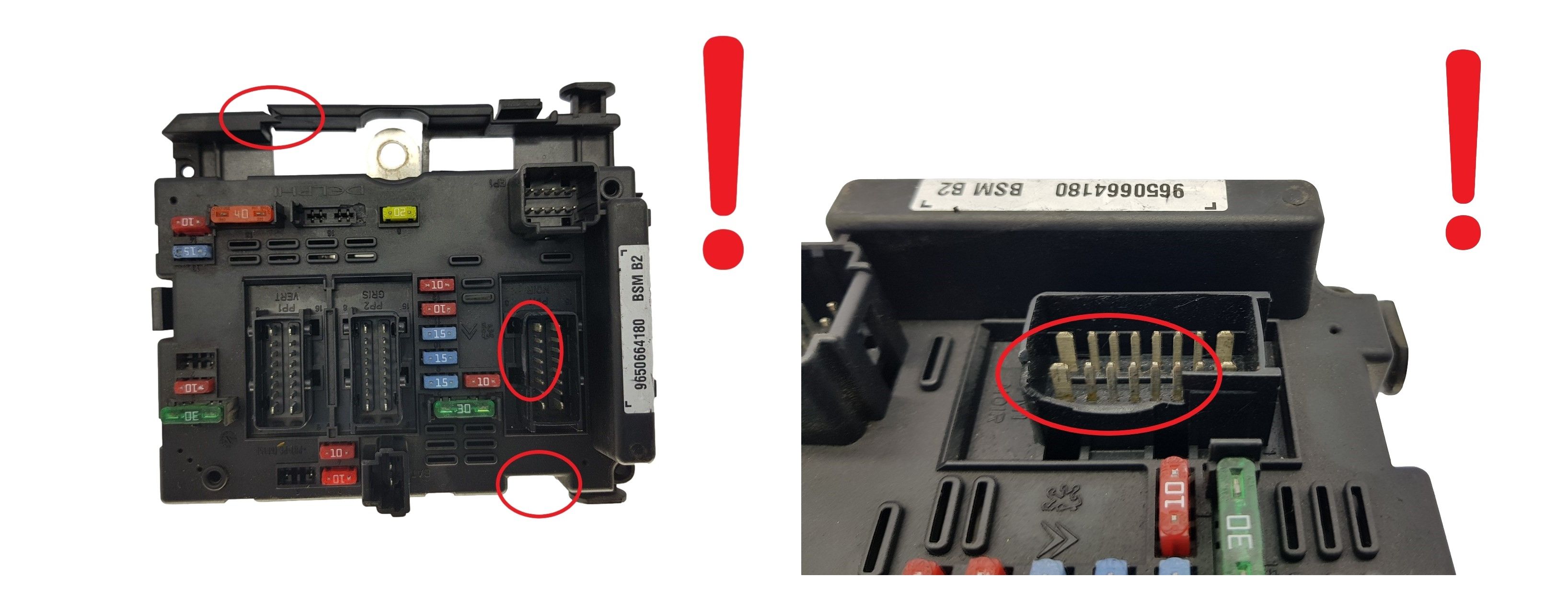 Centralina BSM B2 9650664180 PSA Delphi 1707 main product photo