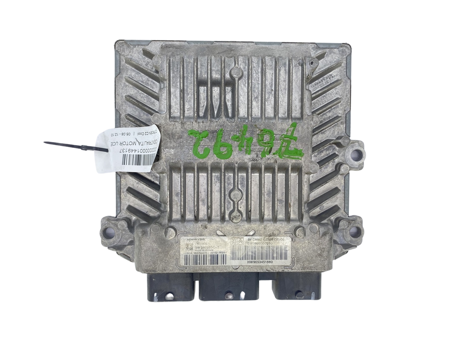 Centralina 9660300280 9653451880 5WS40285C-T PSA Siemens 59584 main product photo