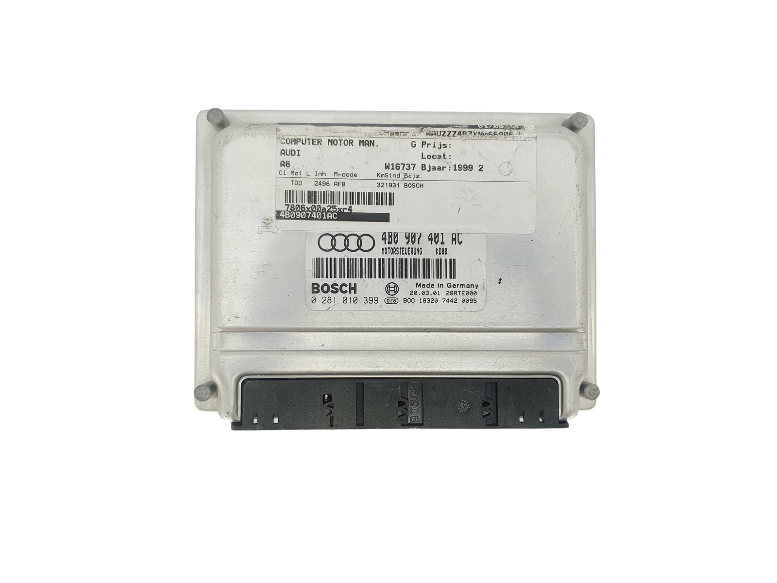 Centralina 4B0907401AC 0281010399 Audi Bosch main product photo