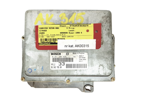 Centralina 0261204628 9630278580 26FM0395 PSA Bosch 19028 main product photo